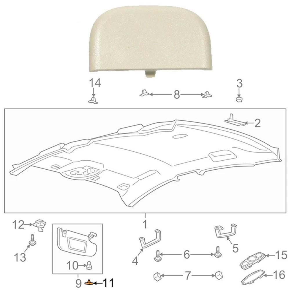 Замена клипсы козырька от солнца DS7Z-4273-AA для Ford Fusion MKZ Edge 2013-2016