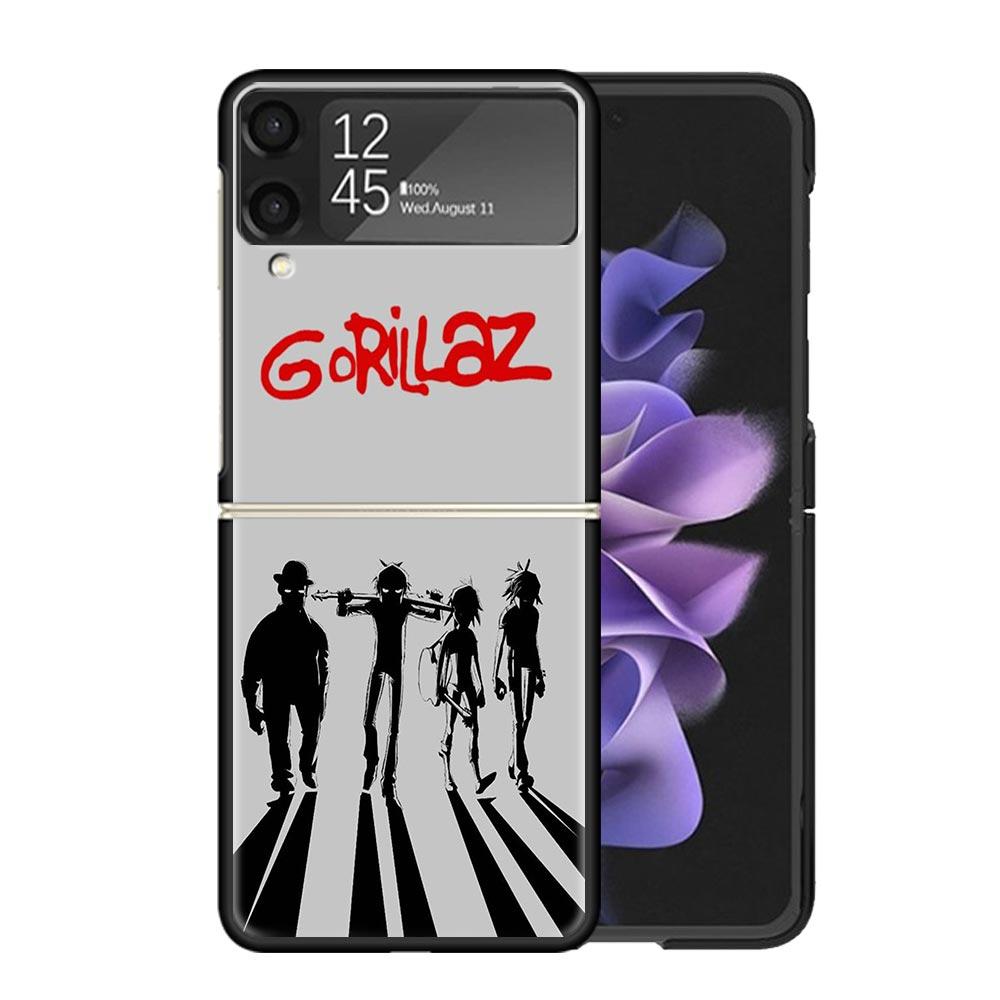 Прозрачный чехол для телефона Gorillaz Anime для Samsung Z Flip 7 6 5 4 3 Galaxy ZFlip7 ZFlip6 ZFlip5 ZFlip4 ZFlip3 5G Печатная крышка Z Flip 5 4
