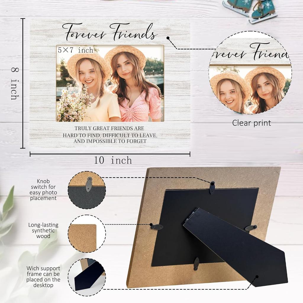 Friends Picture Frames, Friendship Picture Frame, Friendship Gifts for Women Men, Best Friend Picture Frame, Best Friend Birthday Gifts, Forever