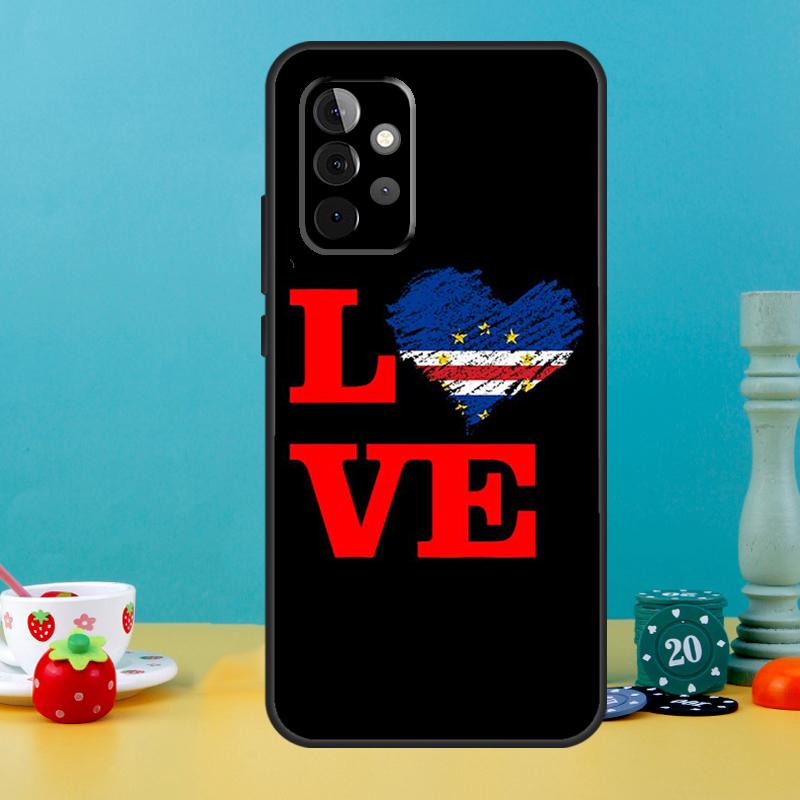 Cape Verde Flag Coat of Arms Case For Samsung Galaxy A52 A32 A12 A14 A34 A54 A13 A33 A53 A73 A50 A70 A71 A51 Back Cover