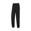 Li-Ning Simple Casual Tapered Solid Color Knitted Sports Pants Women Bottoms Black AYKV130-1