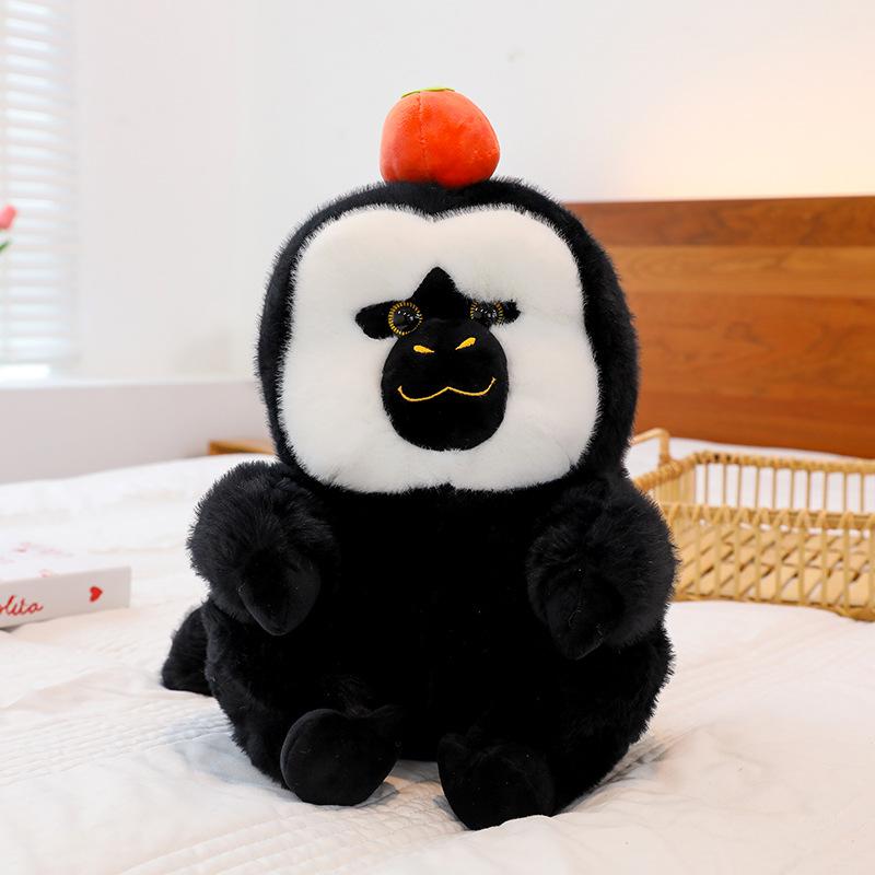 Cute White-Faced Monk-Faced Monkey Doll Xiaohongshu Funny Banana Monkey Plush Toy Gift Doll Orangutan
