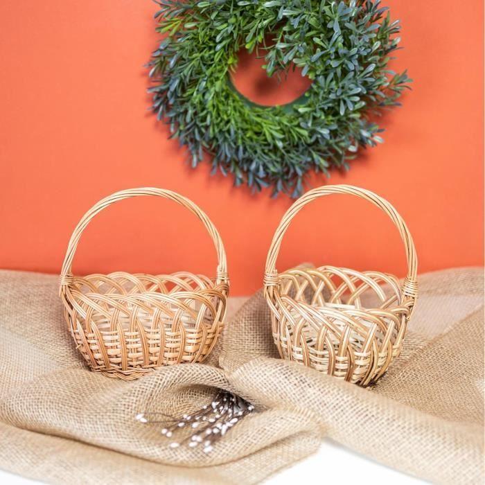 Panier en Osier - Creative Home - Petit - Léger - Durable - Intérieur - 21 cm