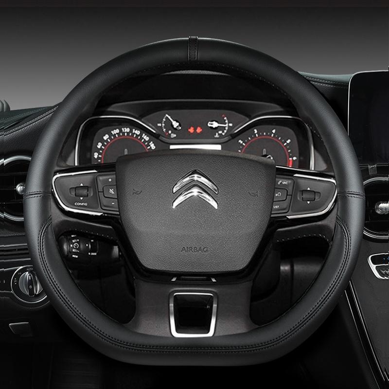 ADT2 D Type Steering Wheel Cover For Citroen C3 II III 2009 - 2019 2020 C3 AIRCROSS 2017 2018 2019 2020 2021 Berlingo 3 C4 Picasso 2