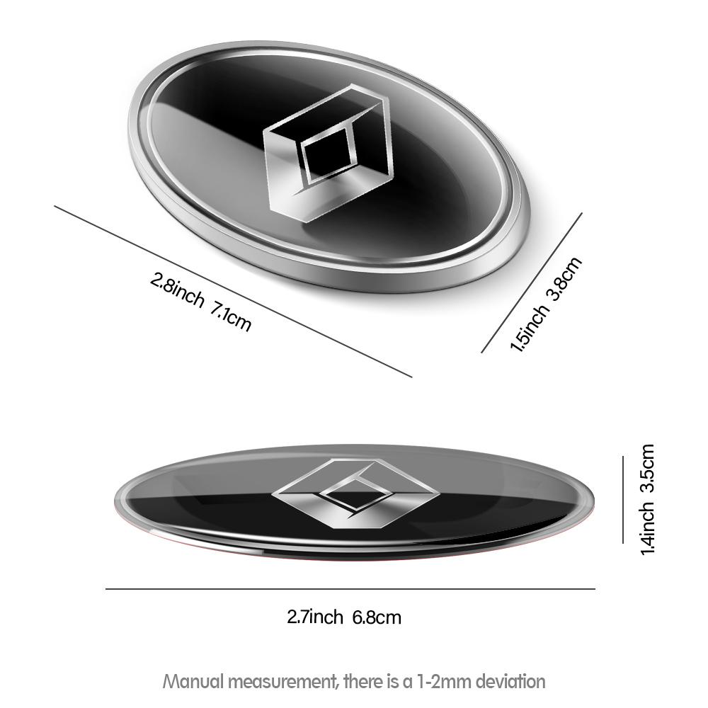 3D Auto Badge Body Rear Trunk Decoration Sticker Car Styling Accessorie For Renault Koleos Duster Megane Logan Clio Loguna DACIA R111