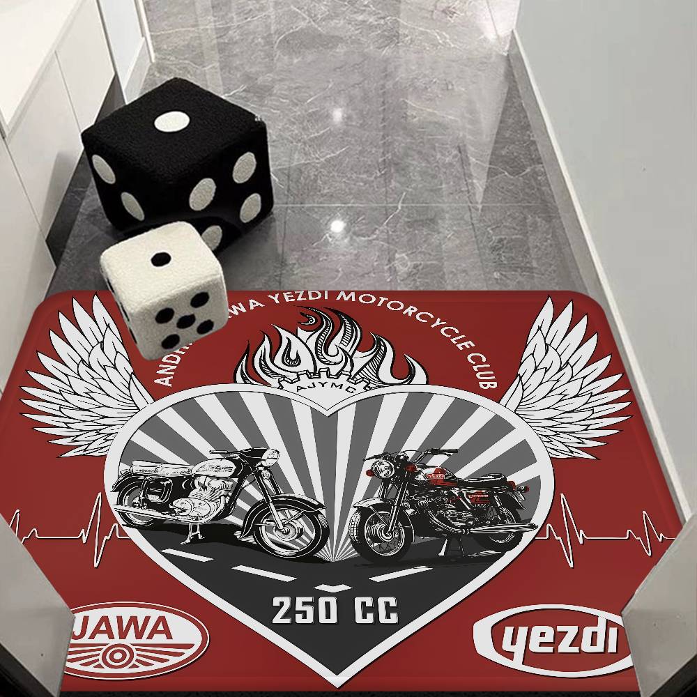 J-JAWAS Logo Floor Mat Rectangle Anti-slip Home Soft Badmat Front Door Indoor Outdoor Mat Welcome Doormat