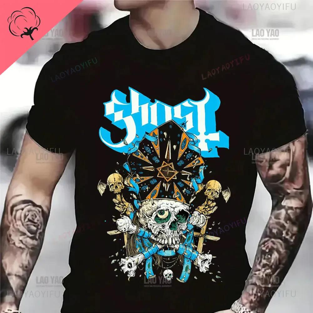Funny Ghost BC Heavy Rock Band T-Shirts for Men Women O Neck Summer Casual Cotton Short Sleeve Tees Fashion Streetwear Men Tops