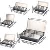 2/34/6/8 Compartment Condiment Container Rectangle Shape Spice Jar Storage Set  Outdoor Stall