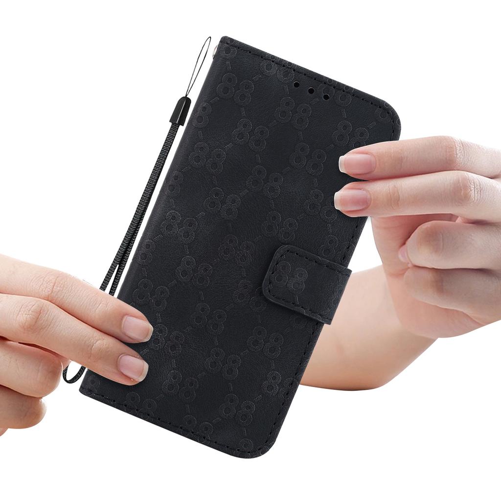 Для Realme 11 4G (159,9x73,3x7,95 мм) Кожаный чехол-кошелек с подставкой, двойная форма восьмерки