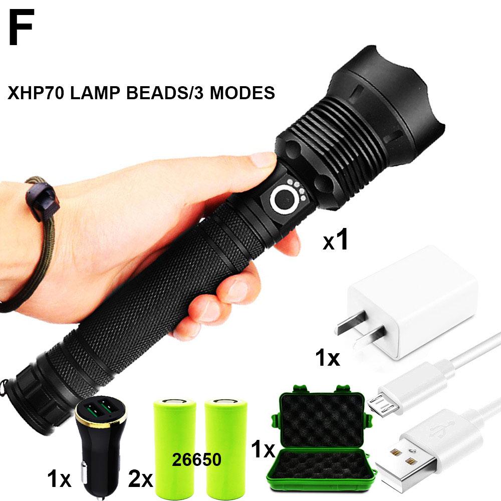 ZK20 XHP90/XPH70/XPH50 LED Flashlight Torch USB Rechargeable Power Display 26650 18650 battery Handheld Light Lantern