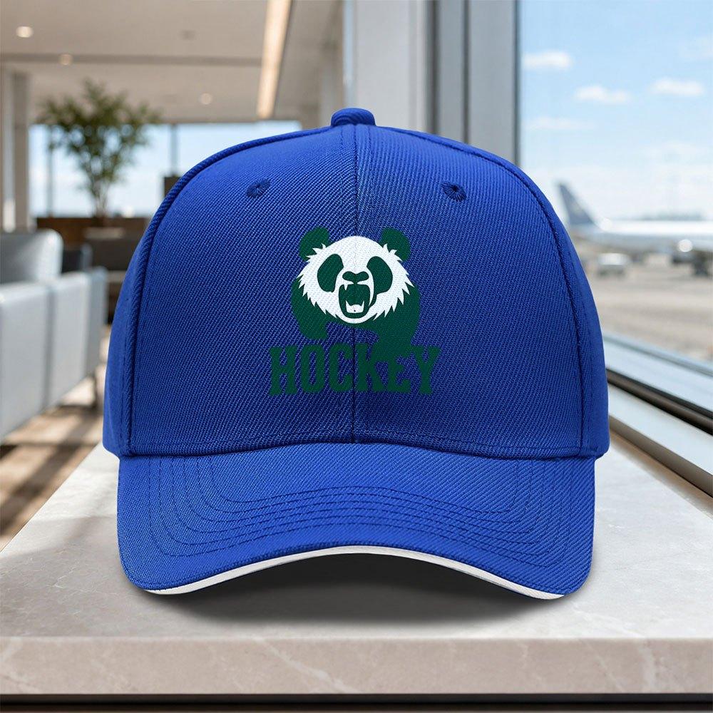 Panda Ice Hockey Adjustable Baseball Cap Lightweight Printed Hat for Unisex Women