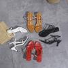Fashion 2025 Classic Women's Narrow Band High Heels Sandals Summer Modern Shoes Open Toes Simple Office Sandals Sandalias De Mujer