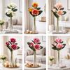 Real Touch Artificial Magnolia Flower Large Faux Magnolia Branch  Home Decoration