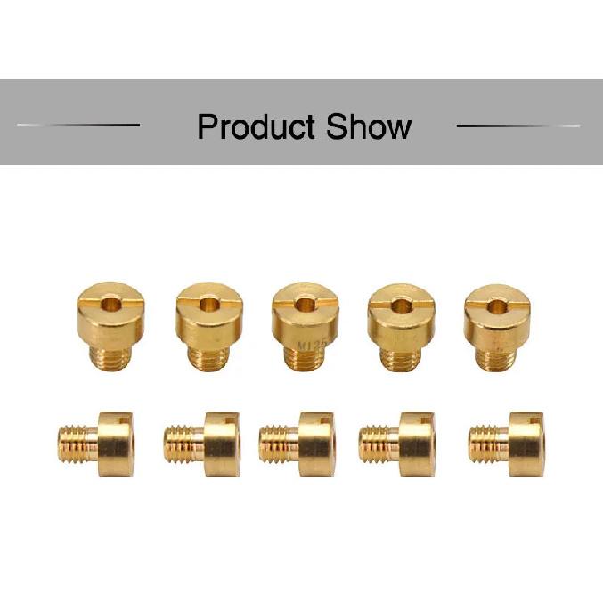 ZSDTRP 10pcs Carburetor Main Jet M5 Thread for HSR HS RS TM VM Injector Nozzle Size #90-240
