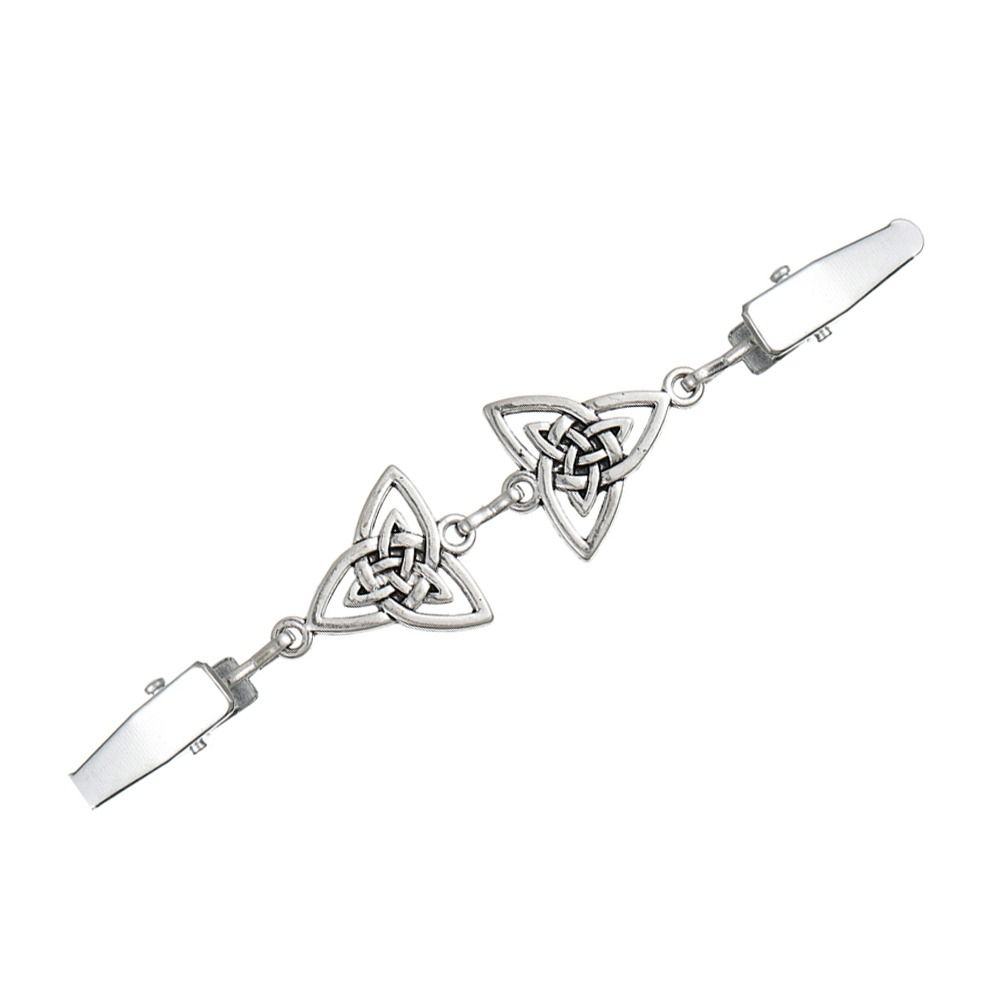 Alloy Cardigan Clip Geometric Sweater Clasp Retro Collar Clip Women