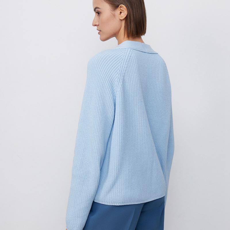 Women V Neck Short Sweater Cardigan Autumn Winter Temperament Bat Sleeve Button Solid Knit Tops