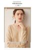 2025 Autumn/Winter Women's V-Neck Cashmere Sweater - Loose Fit, Thin Base Layer, Solid Color