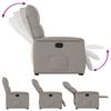 Recliner with Rising Function Taupe Fabric