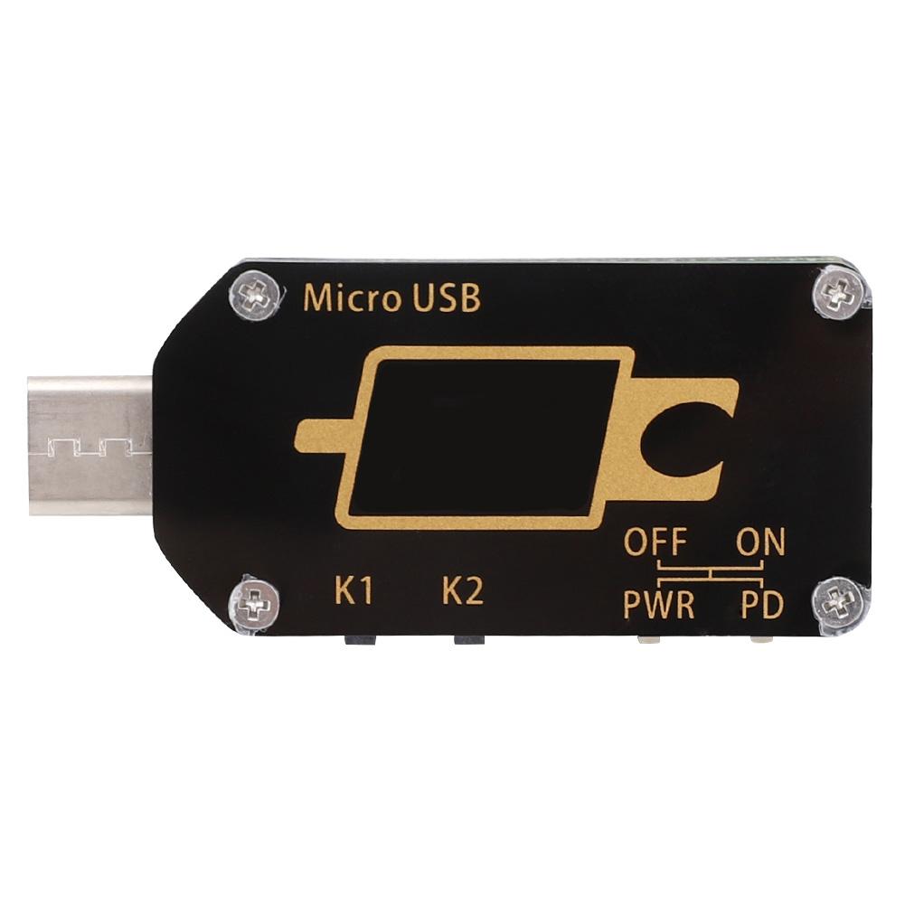 Цифровой ЖК-дисплей Type C USB-тестер Вольтметр Амперметр Измеритель мощности Мультиметр(TC66 )