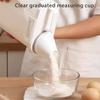 Grain Can Ergonomic Handle Measuring Cup Design Storage Container with Lid Plastic Transparent Grain Dispenser