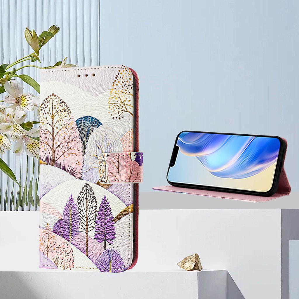 Landscape Luxury Painted Leather Case Wallet Book Style Cover for Nokia C12,C32,C02,C22,G22,G11 4G,G21 4G,G42,G10,G20,C10,C20,HMD Pulse...