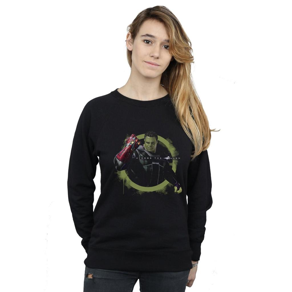 Marvel Womens/Ladies Avengers Endgame Hulk Nano Gauntlet Sweatshirt