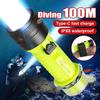Diving Torch XHP100 LED Powerful Diving Flashlight Professional Waterproof Lamp Scuba Diving Light Super Bright Underwater Lantern