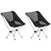 Day and Night - Day and Night Folding Camping Chairs 2 Units with Aluminum Bag 54x50x65 Cm