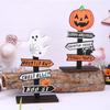 Новое Halloween Украшение Креативное Дерево-призрак Тыква Указатель Направление Деревянный Атмосфера Хэллоуина Декоративный Предмет