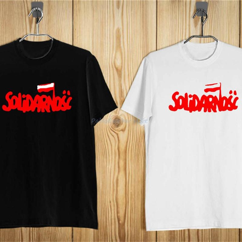 Solidarnosc Polish Solidarity Logo Men'S T-Shirt Black White S-5Xl Outdoor Wear Tee Shirt Summer T-shirt Man Top Tees Euro Size