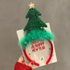 Fluffy Plush Xmas Tree Hair Loop Cartoon Children Headwear Cute Christmas Headband