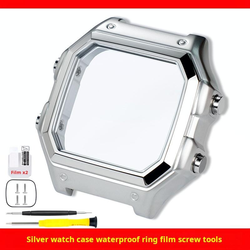 Ae1200 Модные Аксессуары Для Casio Комплект Корпуса Модифицированный Металл AE-1200 Ae-1300 Безель Стекло Ремешок Кольцо Стальная Часовая Лента