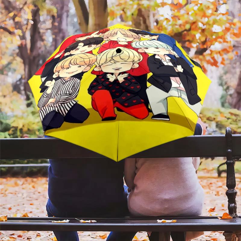 Come Back BTS Folding umbrella travel Umbrella outdoor printing Sun umbrella