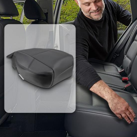 Для Cadillac Escalade 2007 08 09 10 11 Кожаная накладка на нижнее сиденье водителя Черная