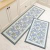 Kitchen Carpet Waterproof Pvc Floor Mat Anti-Slip Foot Mat Oil-Proof Long Carpet Floral Spring Plant Home Decoration