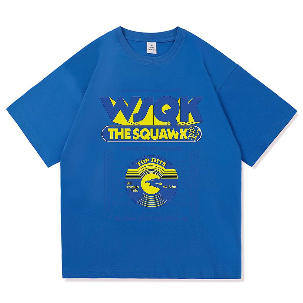 WSQK The Squawk 945 FM Tshirts Beam Me Up Tshirts Place Sucks Graphic Print Tshirt Cotton Short Sleeve Male Classic Breathable