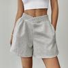 Women's Summer Casual Elastic V High Waisted Wide Leg Shorts