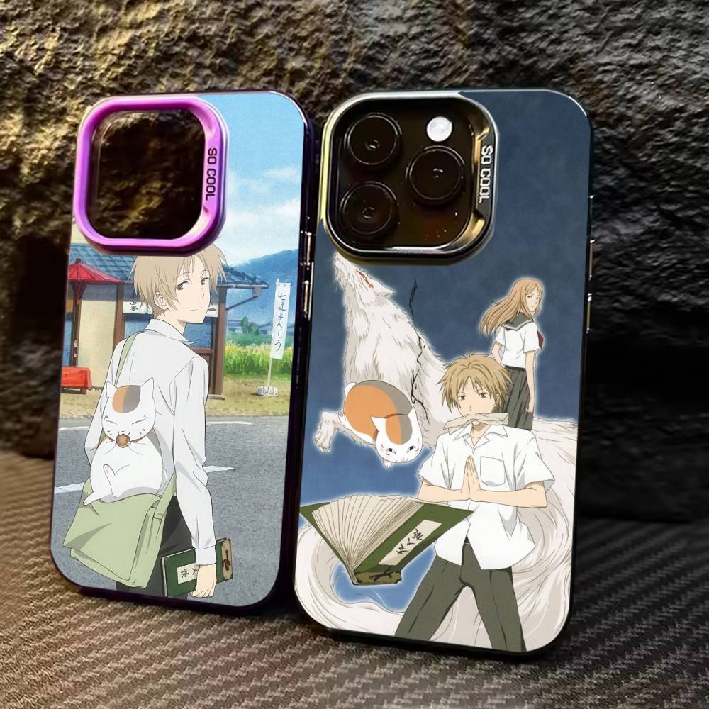 Anime S-Sensei N-Natsume Phone Case For iPhone 17,16,15,14,13,12,11,Pro Max,Plus Candy Silver Cover
