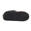Cozy Plaid Design Fleece-Lined Cotton Slippers, Thick Non-Slip Winter Home Footwear