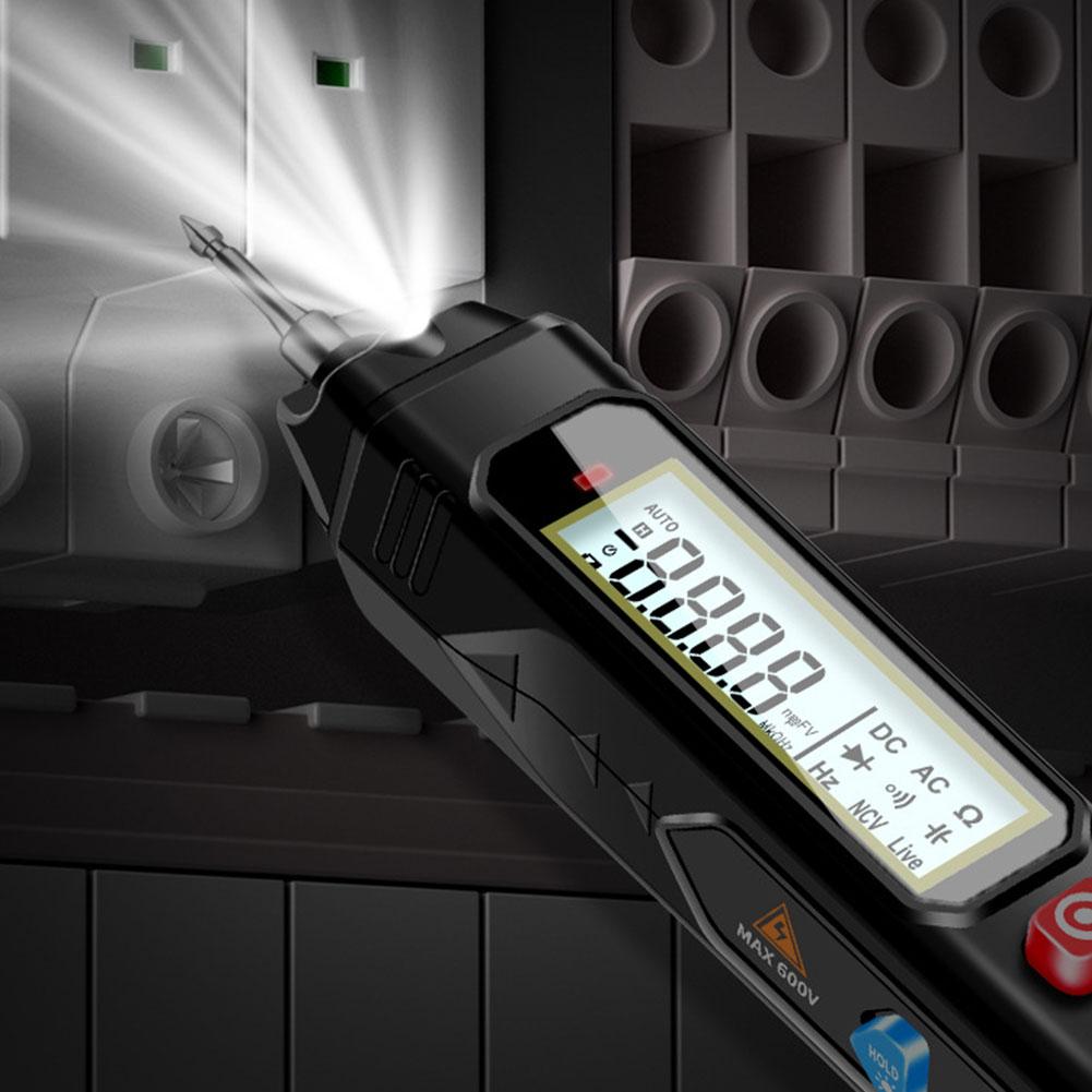 AC DC Voltage Detector High Precision Smart Digital Multimeter with Flashlight Multimetro Voltmeter Tester for Circuit Detection