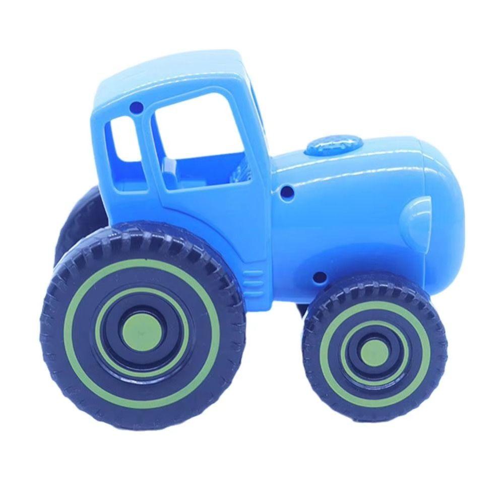 Early Learning Car Farmer Toy Sliding Toy Musical Car Model Mini Blue Tractor  For Children
