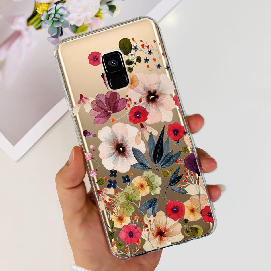 Чехол для Samsung Galaxy A8 2018 / A8 Plus 2018 A530F A730F Силиконовый чехол Популярный цветок одуванчика Мягкий TPU Чехол-защита для телефона