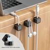 6PCS Magnetic Cable Clips Cable Smooth Adjustable Cord Holder Under Desk Cable Management Wire Keeper Cable Organizer