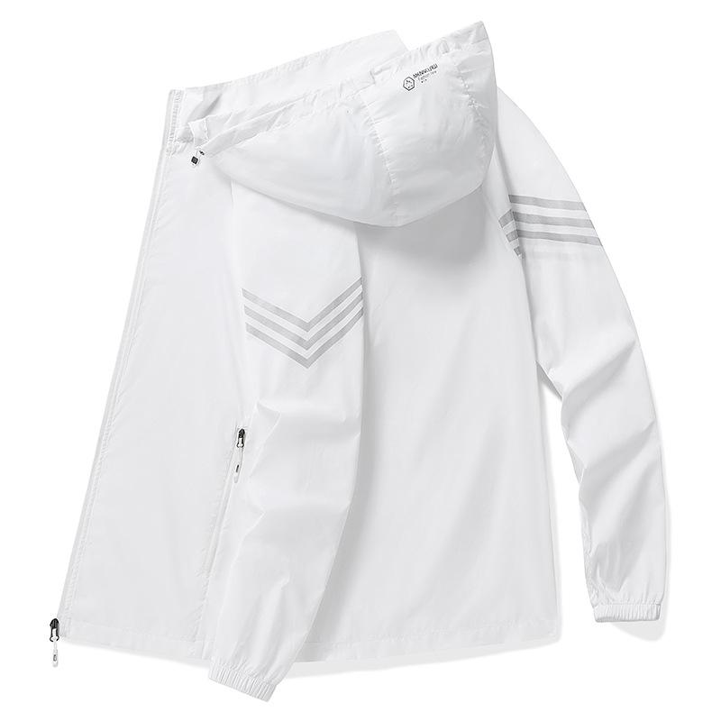 UPF50 + тонкая солнцезащитная одежда из ледяного шелка для мужчин, летняя одежда из дышащей кожи для мужчин, солнцезащитная одежда для рыбалки, куртка, уличный кардиган, пальто