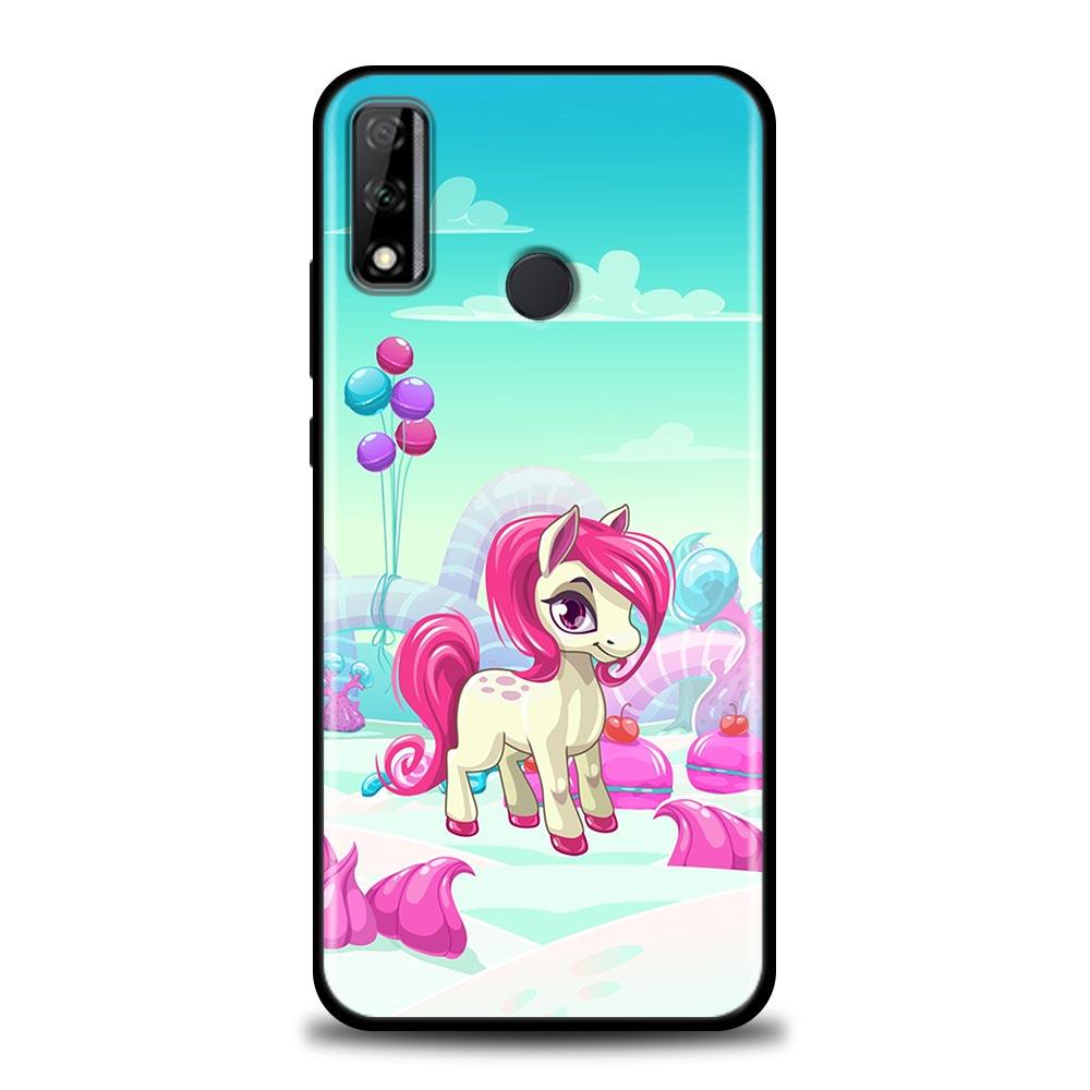 Милый мультяшный радужный единорог животные чехол для Huawei Y6 Y7 Y9 2019 Y6p Y8s Y9a Y7a мягкие чехлы чехол Mate 10 20 Lite 40 Pro Plus