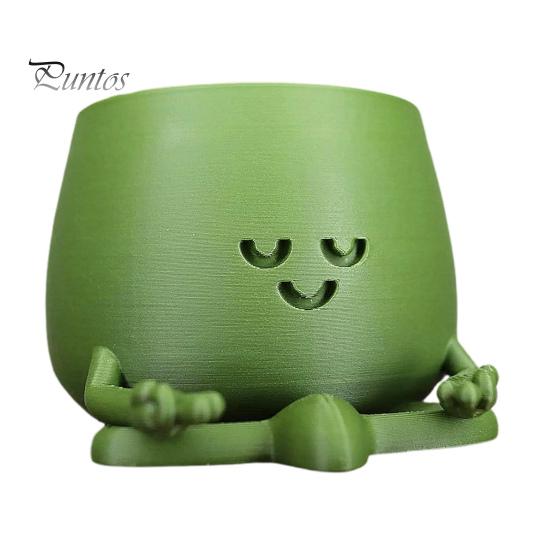 Счастливое лицо, горшок для цветов из смолы, гитара, приятель, сидящая мультяшная фигурка, суккулентный горшок для рабочего стола, кактусы, комнатные растения