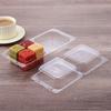 100 шт. коробки для выпечки, тортов, пищевой пластик, экологически чистые одноразовые упаковочные коробки для еды на вынос, суши, прозрачные, 13,3x12,3 см