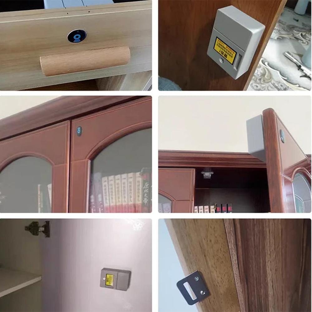 Электронный RFID-замок для шкафа RFID-замок Умный датчик Разблокировка по IC-карте Шкафчик с 2 скрытыми ключами DIY-замок для шкафа