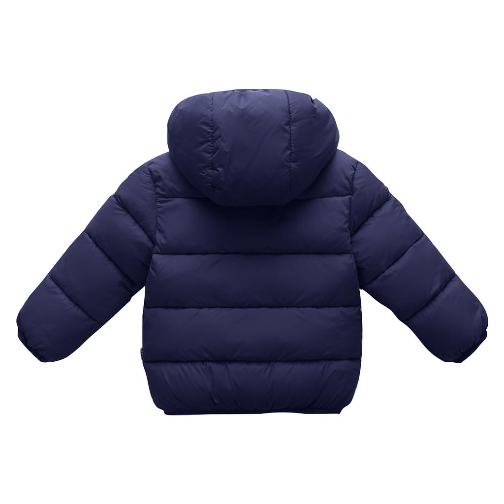 Утепленная детская куртка с капюшоном и детский пуховик среднего размера