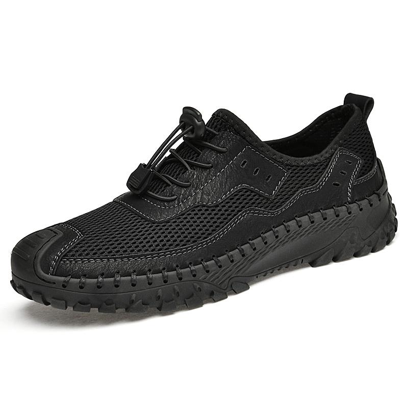 Модные мужские летние сетчатые кроссовки повседневная обувь дышащие мокасины мужская обувь новая мода комфорт мужская обувь для отдыха на открытом воздухе нескользящая плоская прогулочная обувь
